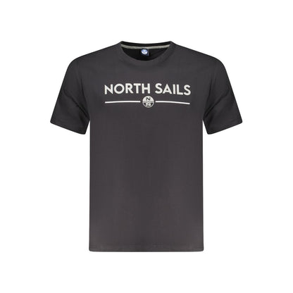 Maglietta da uomo in cotone nero North Sails