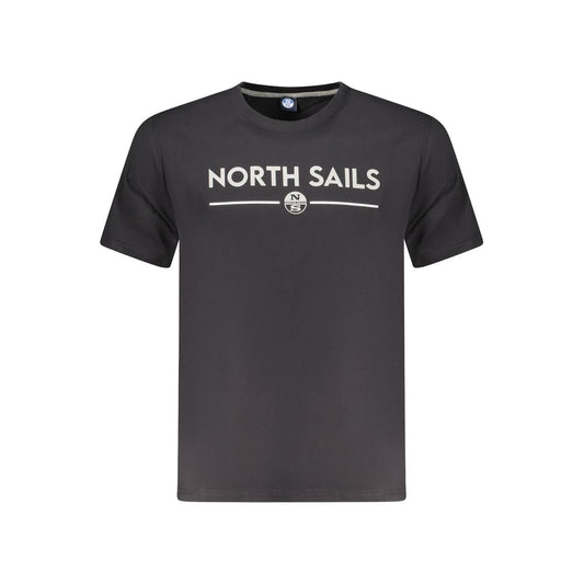 Maglietta da uomo in cotone nero North Sails