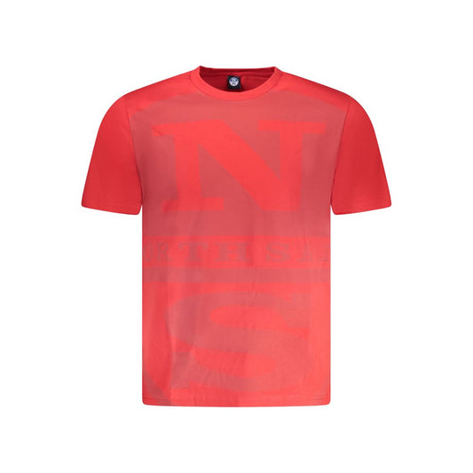 Maglietta da uomo in cotone rosso North Sails