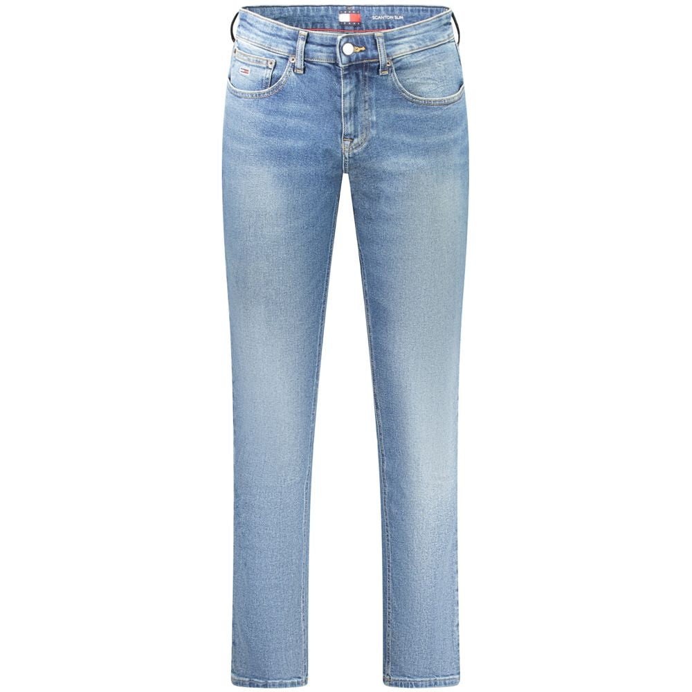 Jeans da uomo in cotone blu Tommy Hilfiger