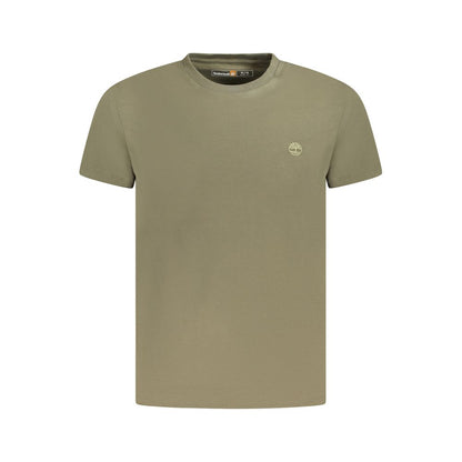 Maglietta da uomo in cotone verde Timberland