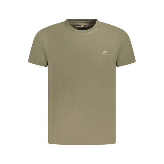 Maglietta da uomo in cotone verde Timberland