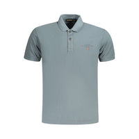 Polo da uomo in cotone grigio Napapijri