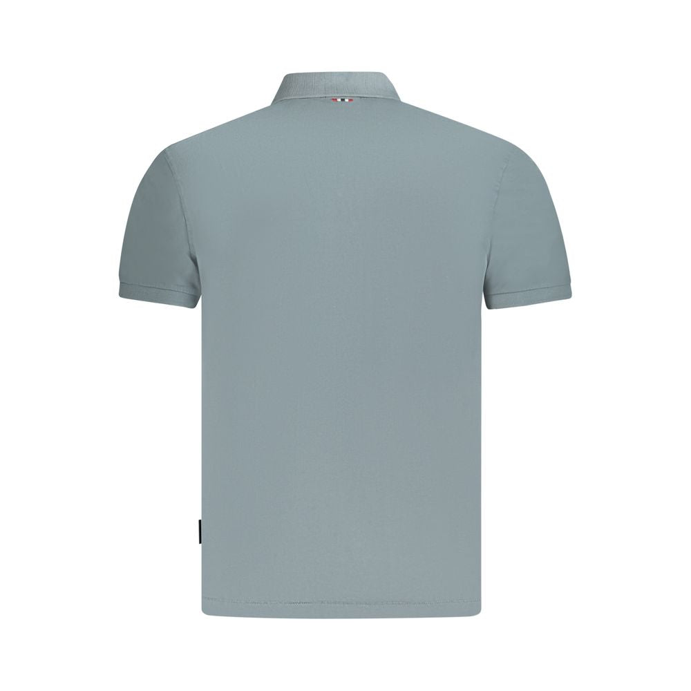 Polo da uomo in cotone grigio Napapijri