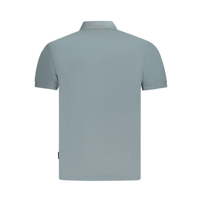Polo da uomo in cotone grigio Napapijri
