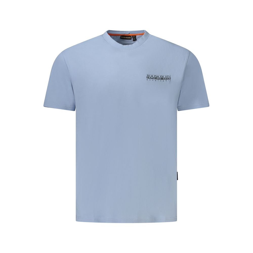 T-shirt homme Napapijri bleu clair en coton