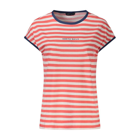 Maglietta da donna in cotone rosso North Sails