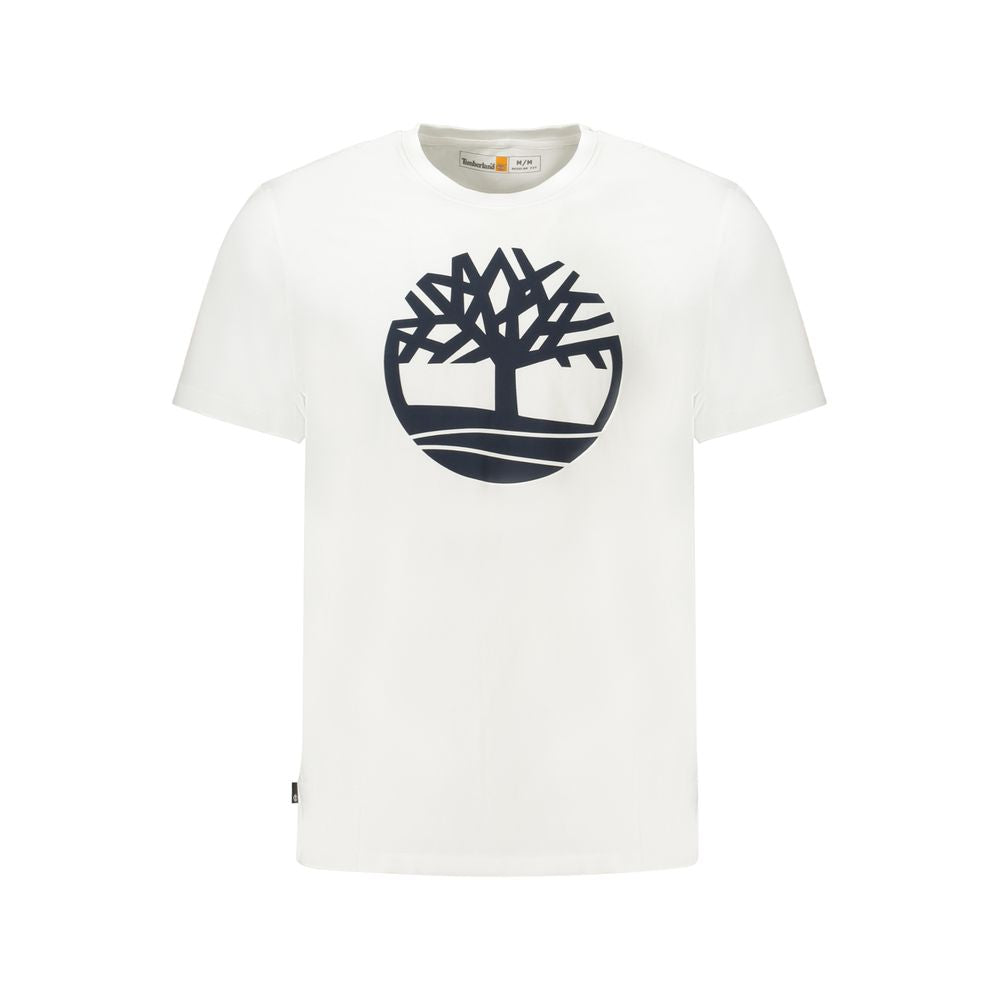Maglietta da uomo in cotone bianco Timberland