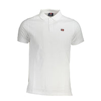 Norvegia 1963 Bianco Cotone Polo da Uomo