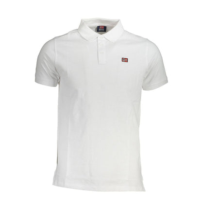 Norvegia 1963 Bianco Cotone Polo da Uomo