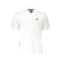Polo da uomo in cotone bianco North Sails