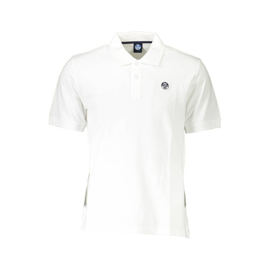 Polo da uomo in cotone bianco North Sails