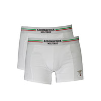 Boxer da uomo in cotone bianco Aeronautica Militare