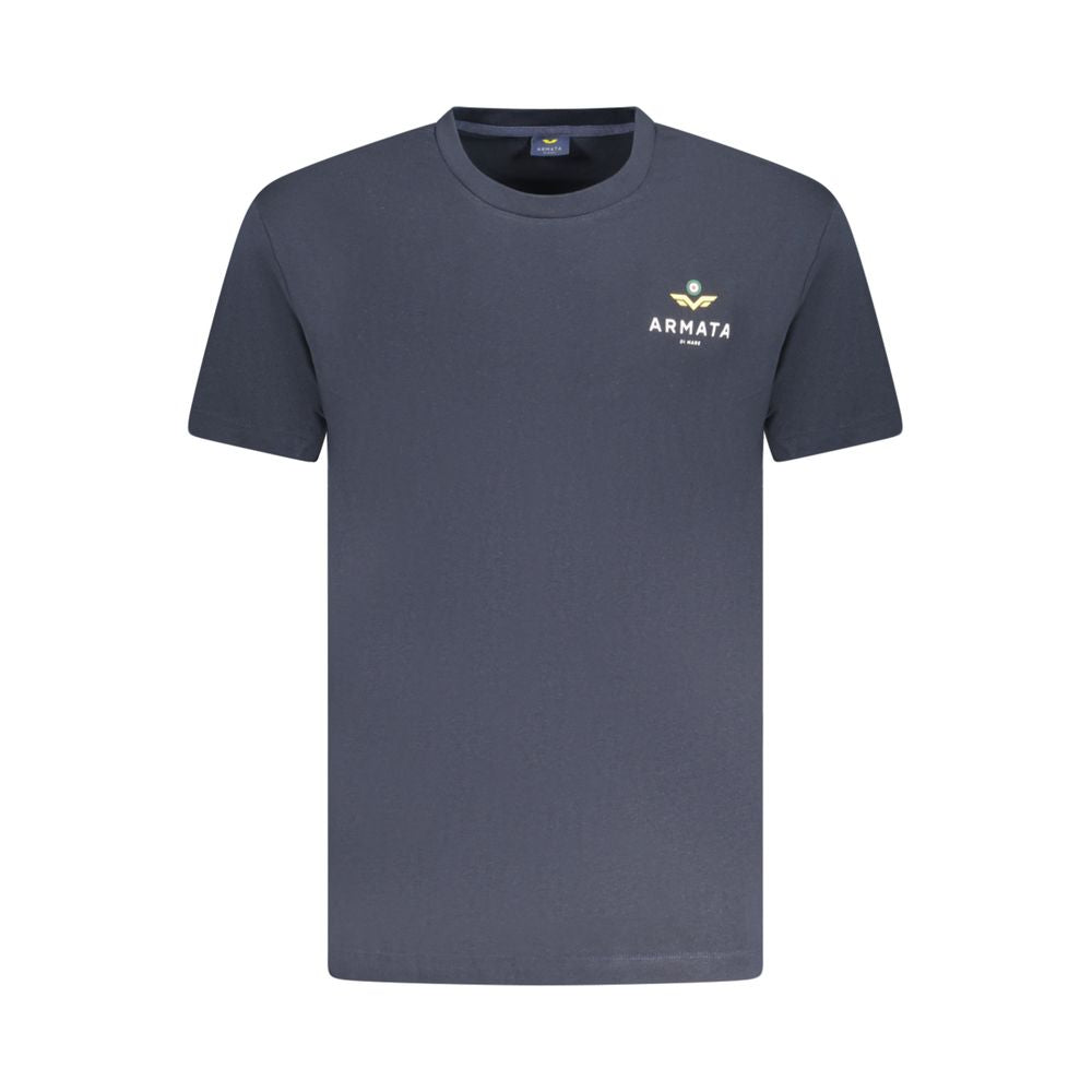 T-shirt da uomo in cotone blu Armata Di Mare