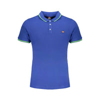 Polo da uomo in cotone blu Norway 1963