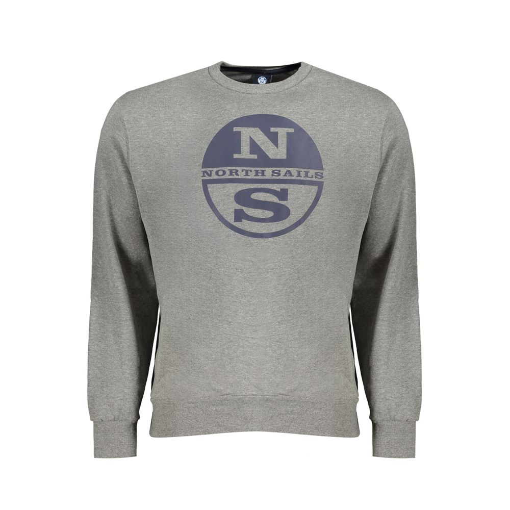 Felpa da uomo in cotone grigio North Sails