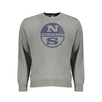 Felpa da uomo in cotone grigio North Sails