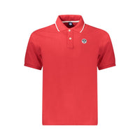 Polo da uomo in cotone rosso North Sails