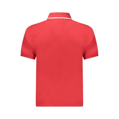 Polo da uomo in cotone rosso North Sails