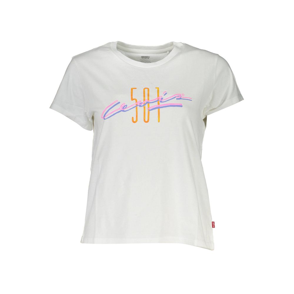 T-shirt da donna in cotone bianco Levi's