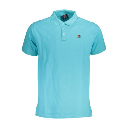 Polo da uomo in cotone Azzurro Norvegia 1963