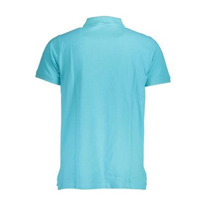 Polo da uomo in cotone Azzurro Norvegia 1963