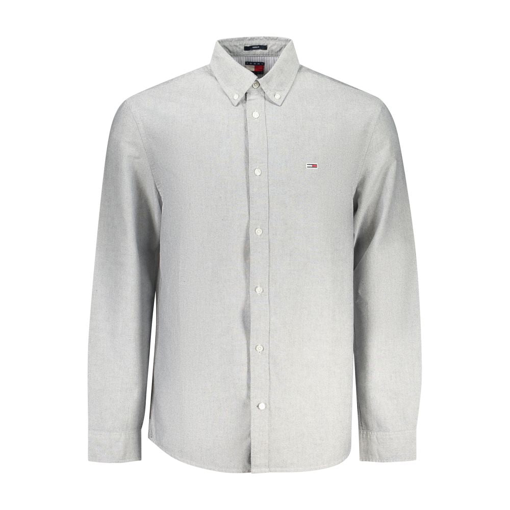 Chemise homme Tommy Hilfiger Grigio en coton