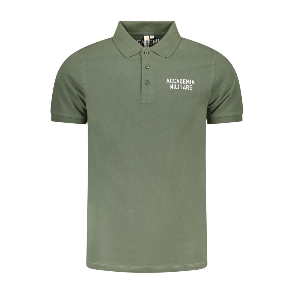 Polo Accademia Militare en coton vert pour homme