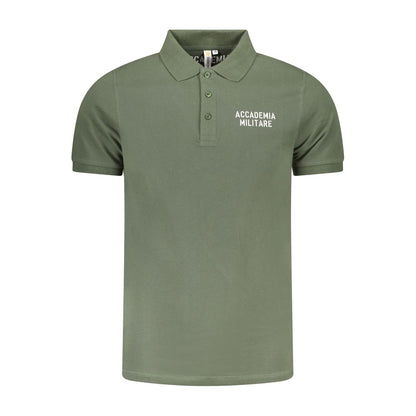 Polo Accademia Militare en coton vert pour homme