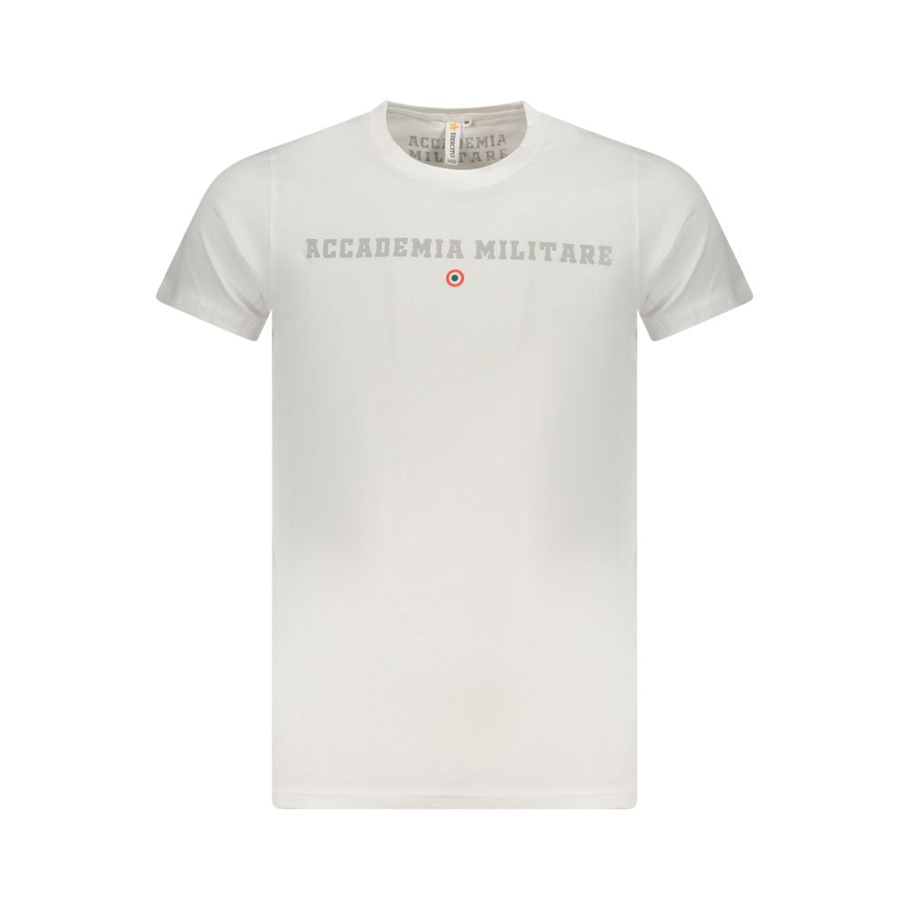 T-shirt da uomo in cotone bianco Accademia Militare