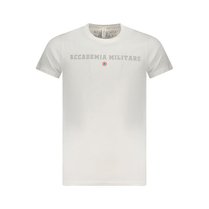 T-shirt da uomo in cotone bianco Accademia Militare