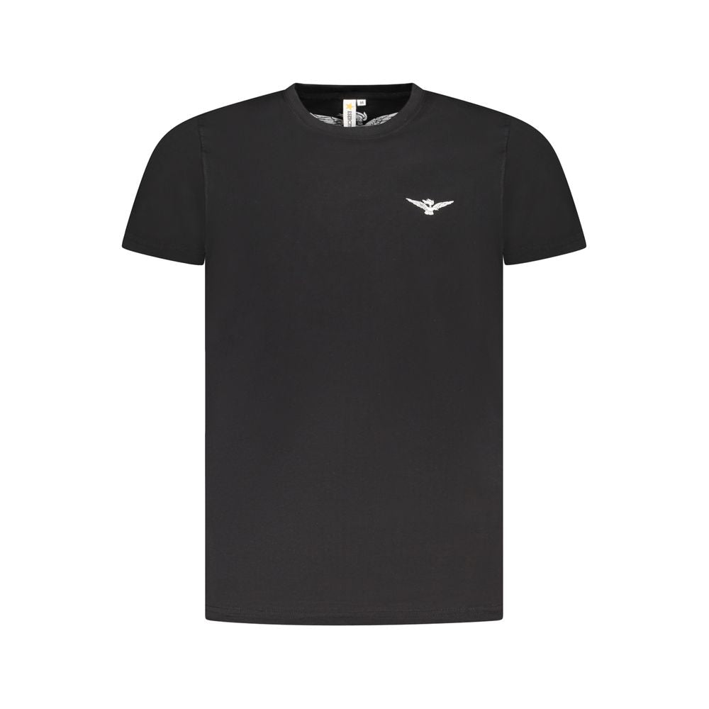 T-shirt homme en coton noir Accademia Militare