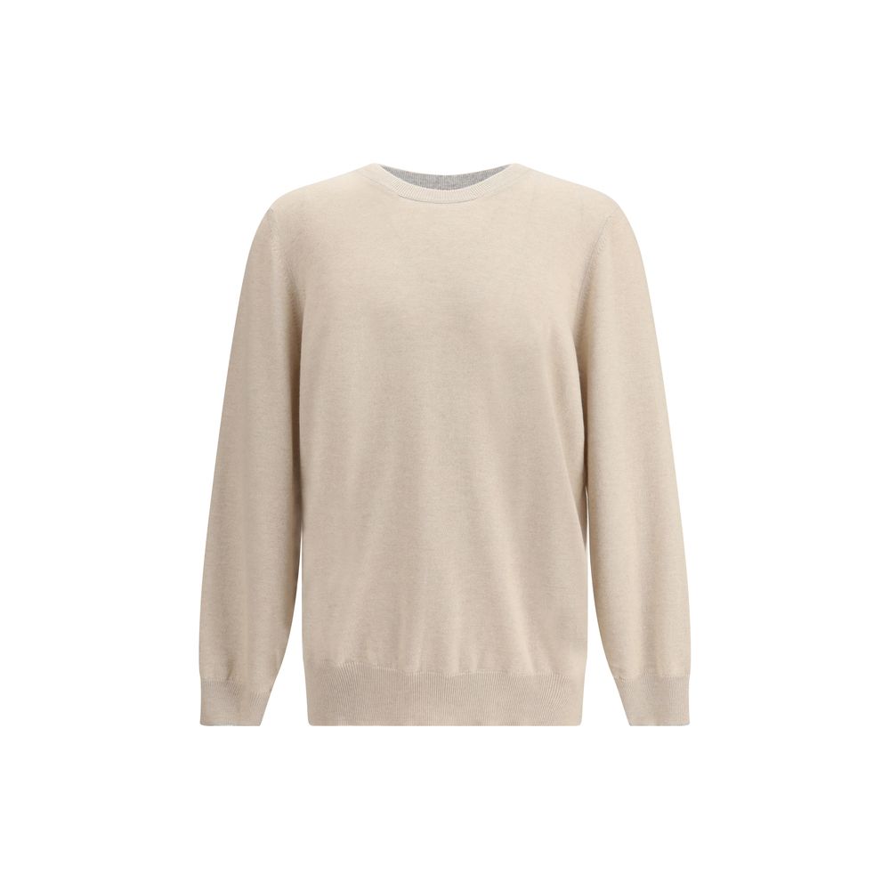 Brunello Cucinelli Maglione Beige in Cashmere