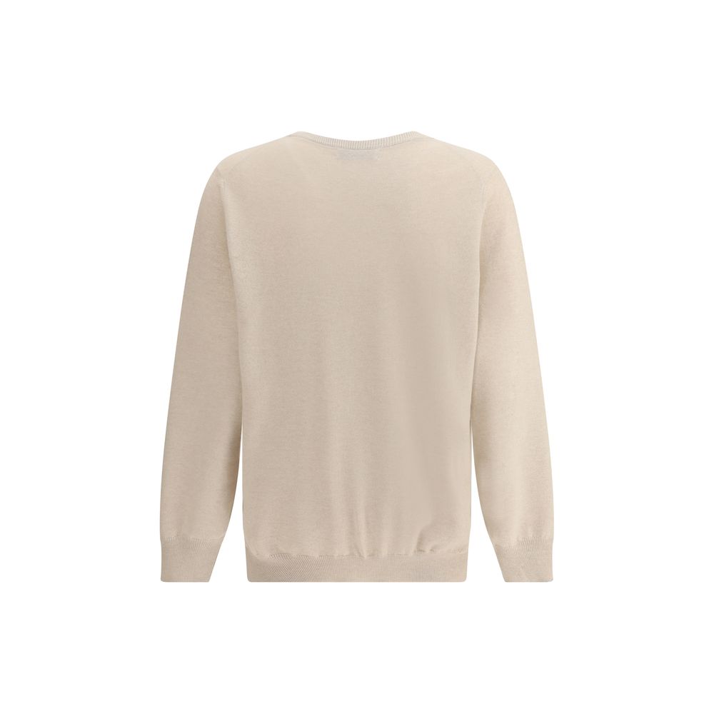 Brunello Cucinelli Maglione Beige in Cashmere