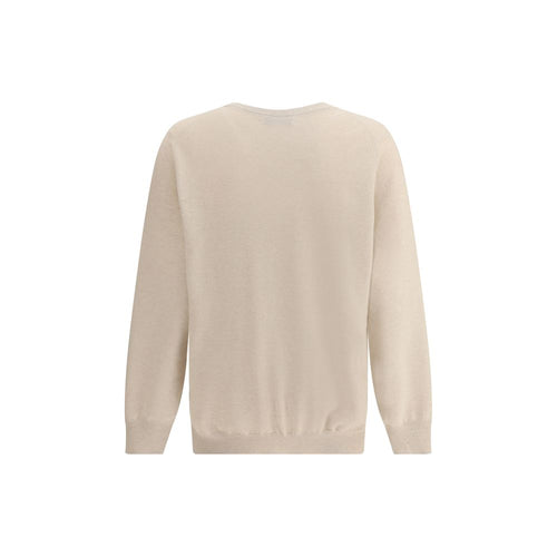 Suéter de cachemira beige Brunello Cucinelli