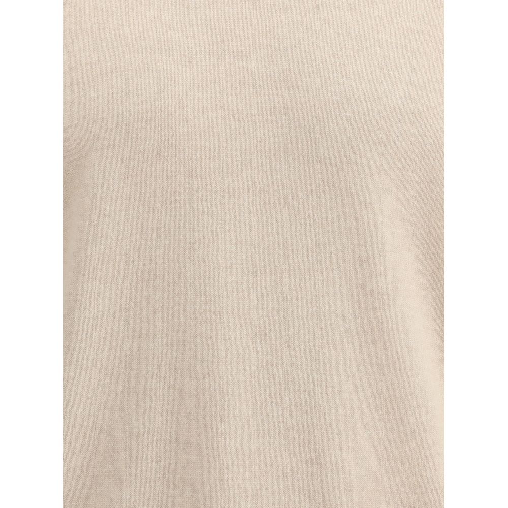 Brunello Cucinelli Maglione Beige in Cashmere
