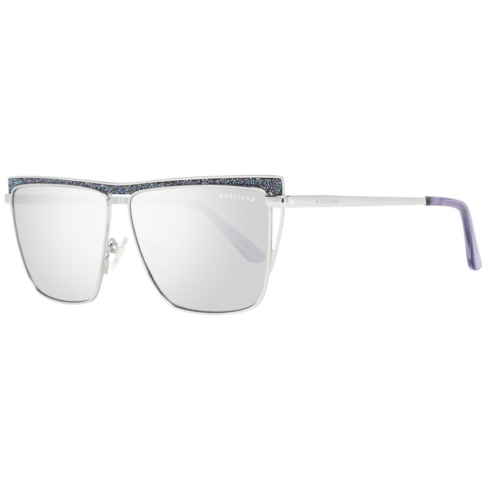 Occhiali da sole in metallo argento Marciano by Guess