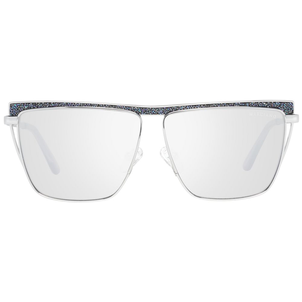Occhiali da sole in metallo argento Marciano by Guess