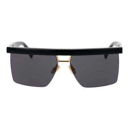 Lunettes de soleil Max Mara en acier inoxydable noir