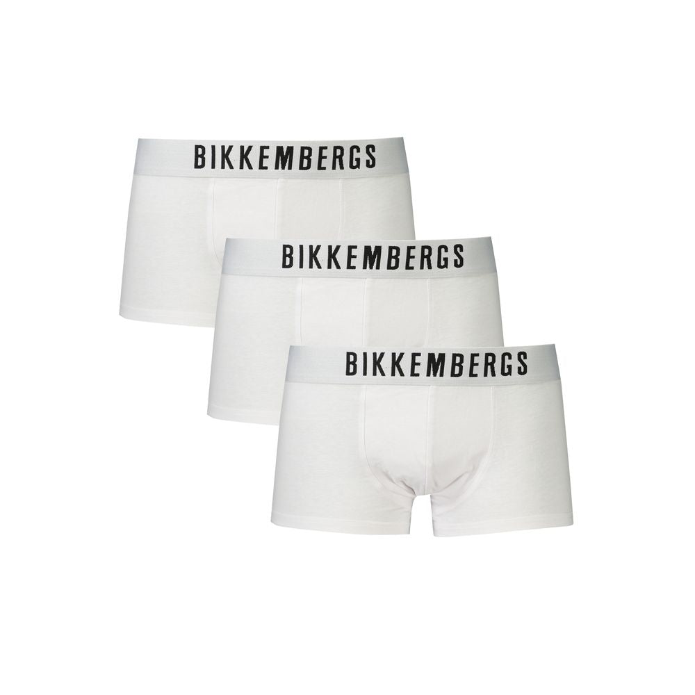 Boxer homme en polyester blanc Bikkembergs