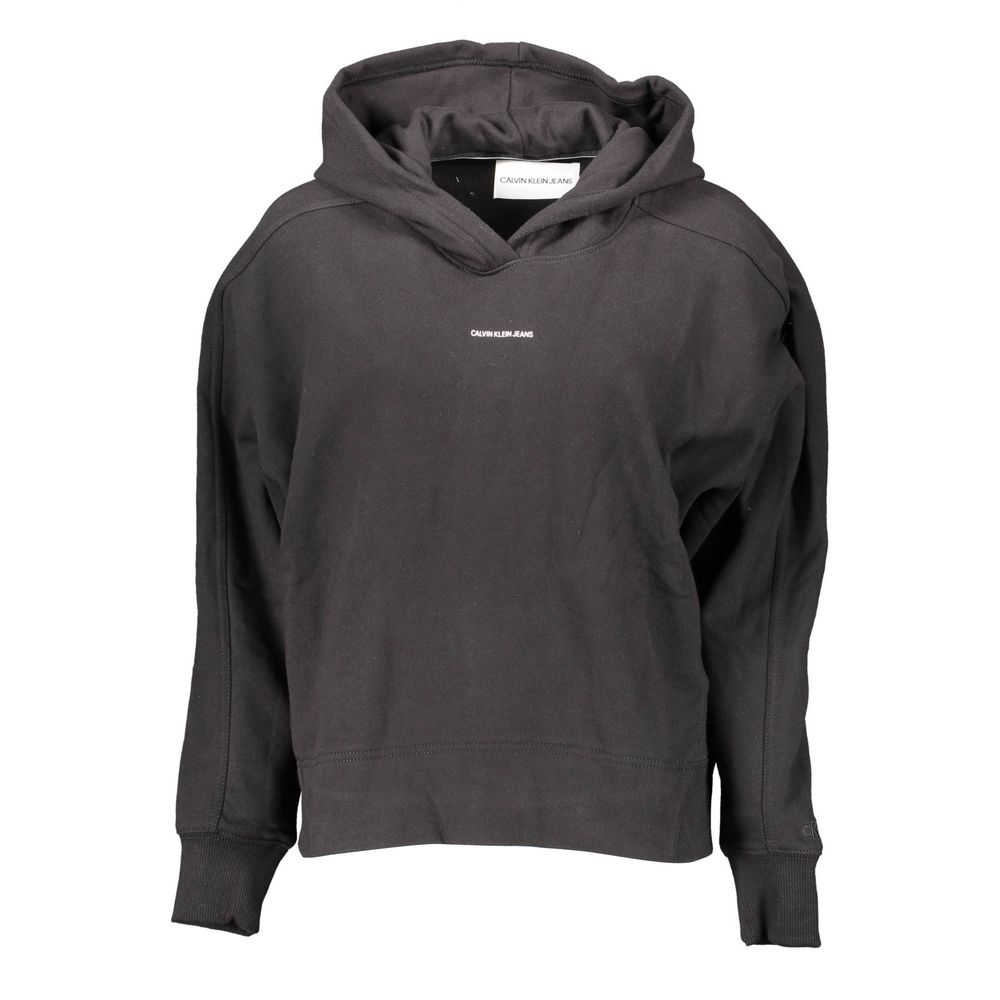 Sweat à capuche Calvin Klein en coton noir pour femme