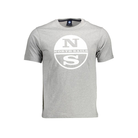 Maglietta da uomo in cotone grigio North Sails