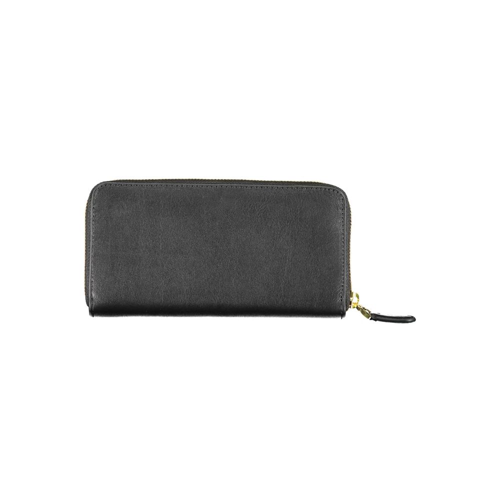 Portefeuille femme Ralph Lauren en cuir noir