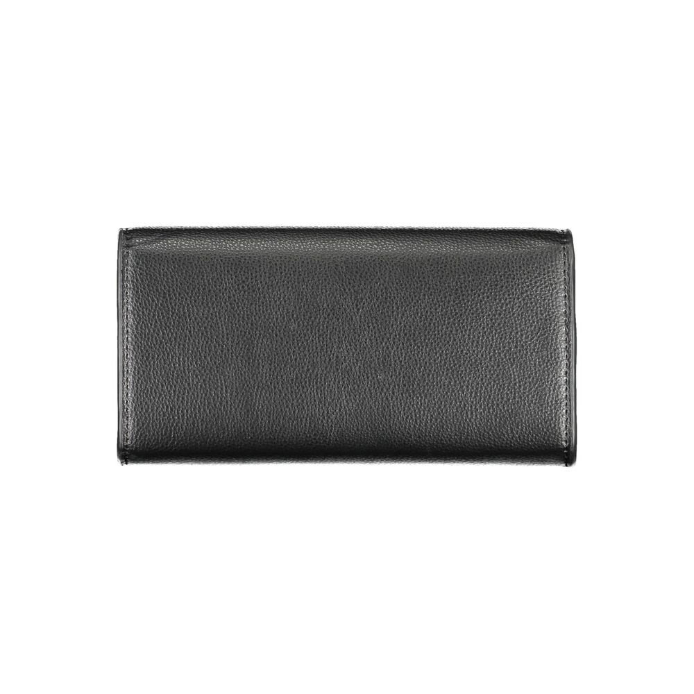 Portefeuille Tommy Hilfiger pour femme en polyuréthane noir