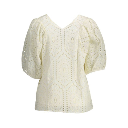 Maglietta da donna in cotone bianco Gant