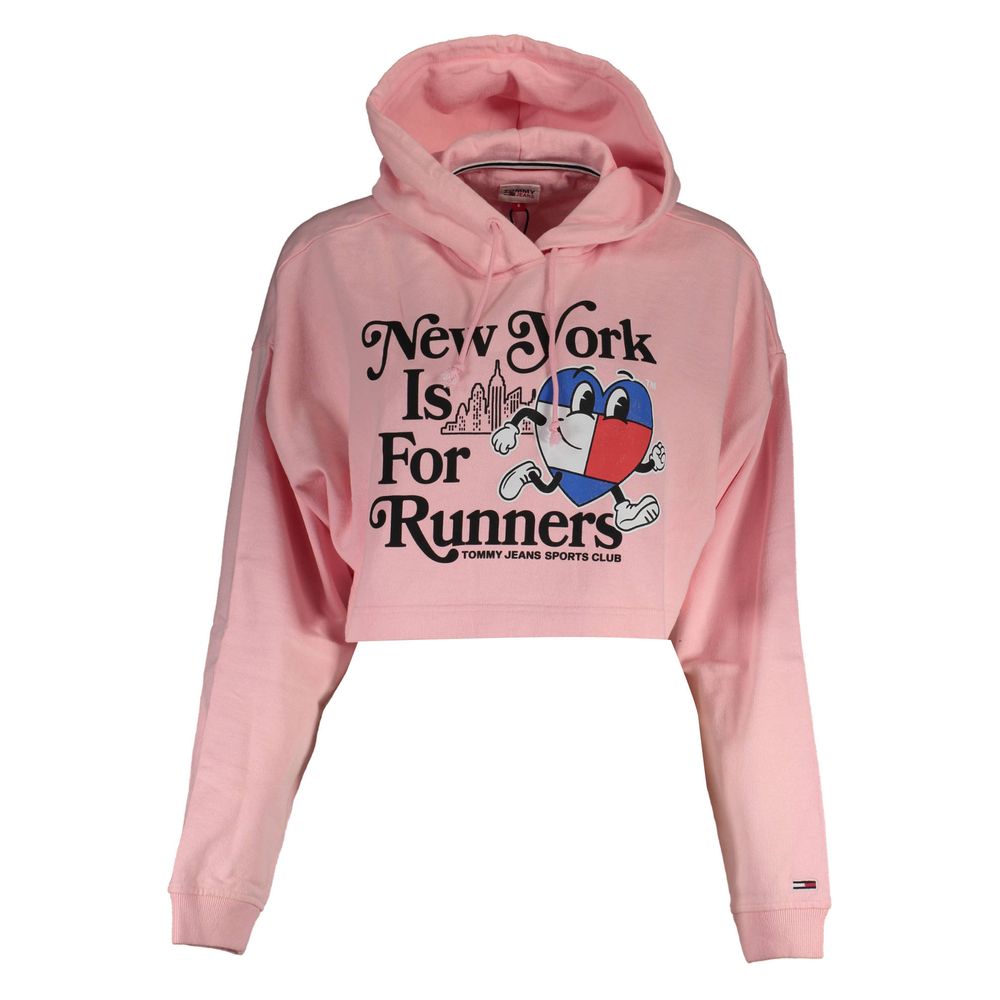 Pull Tommy Hilfiger rose en coton pour femme
