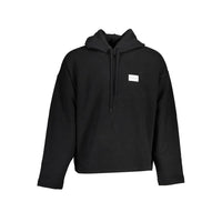 Felpa da uomo in cotone nero Calvin Klein