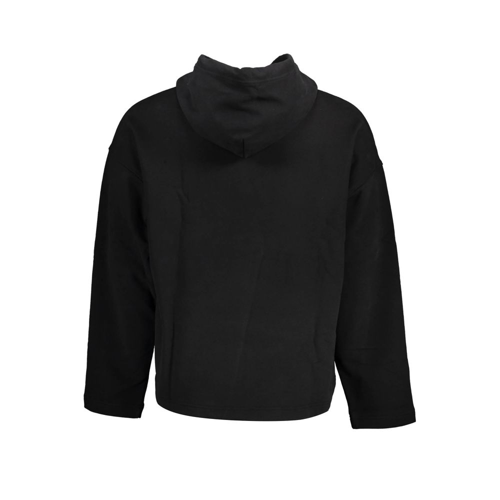 Felpa da uomo in cotone nero Calvin Klein