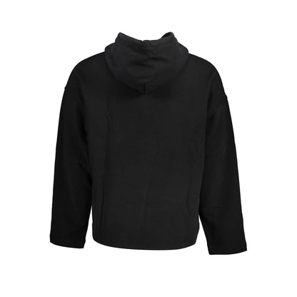 Felpa da uomo in cotone nero Calvin Klein