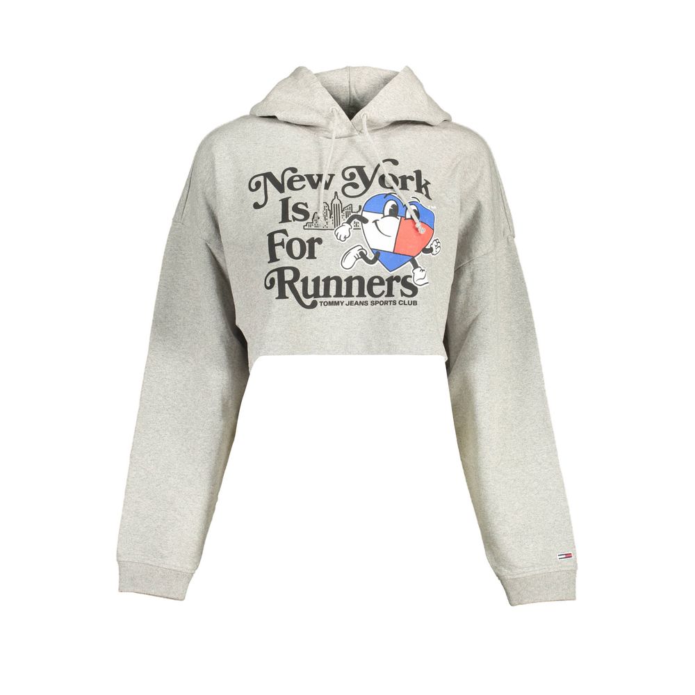Sweat-shirt Tommy Hilfiger Grigio en coton pour femme